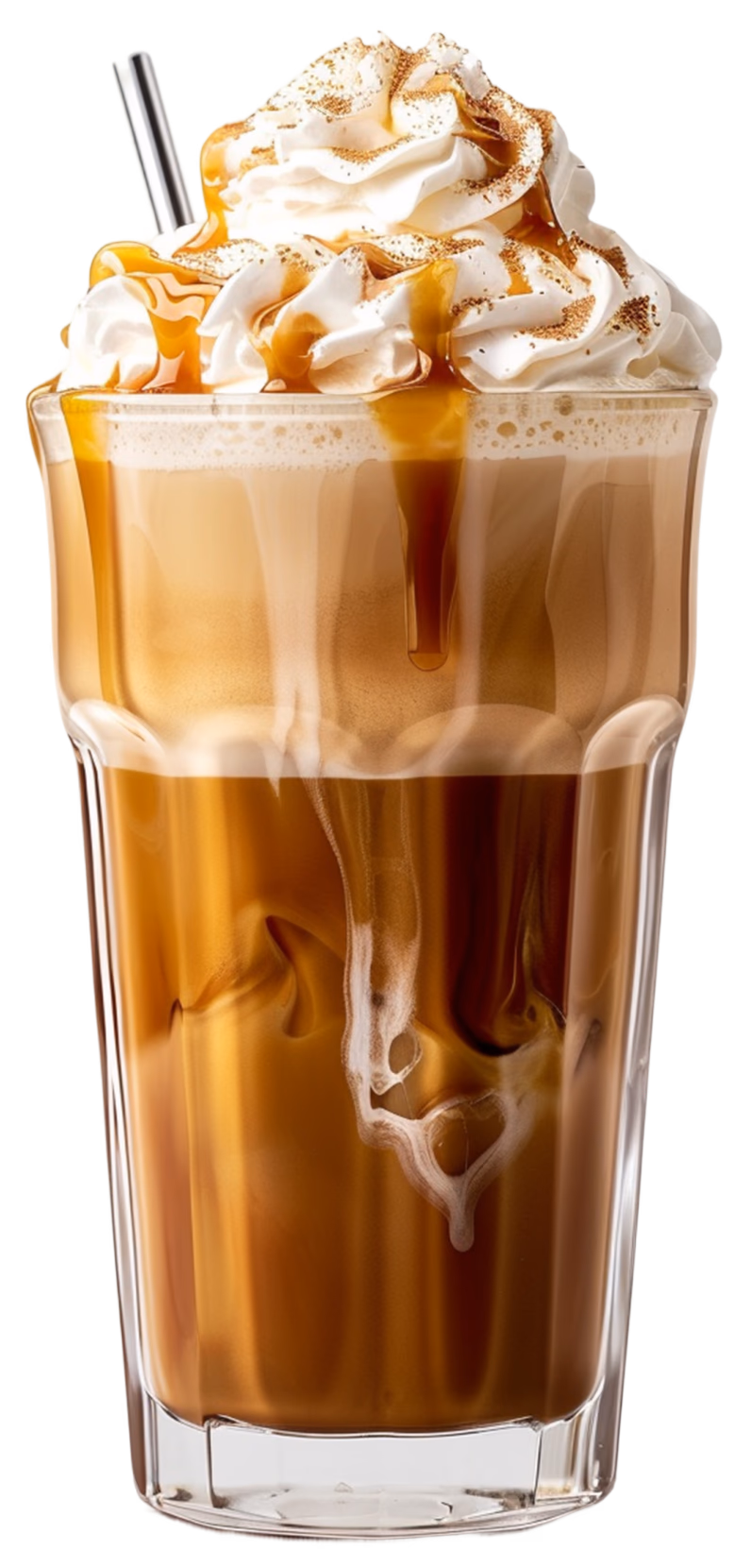 Iced caramel coffee