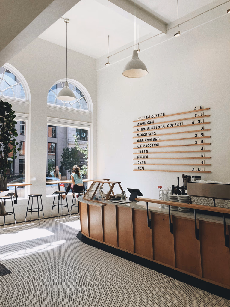 Oly Downtown Fargo café interior
