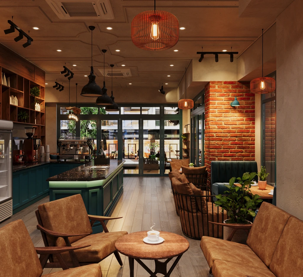 Oly South Fargo café interior